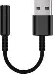 Equip Adapter USB-A-> 4-Pin 3.5mm StBu DAC 0.15m beige