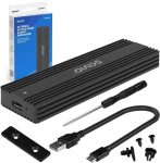Savio AK-84 storage drive enclosure SSD enclosure Black M.2