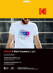Kodak T-Shirt Transfers Light A4 5 sheets