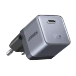 Wall Fast Charger Nexode Air GaN 45W USB-C PD QC, Gray