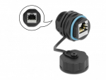 DELOCK Kabelverbinder RJ45 BuBu Cat.6A wasserfest Verschl.