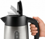 Wasserkocher DesignLine TWK4P440 (edelstahl/schwarz, 1,7 Liter)