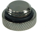 Phobya screw-in seal cap G1/4 Inch - knur&ndash; high profile &ndash; black nickel