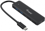 Equip USB-Hub 4-Port 3.2/C->2xUSB-C 2xUSB-A 5Gbps o.Netz.sw