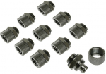King kits Water Connection Set 11/8mm - Black