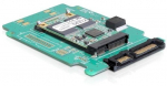 DELOCK Converter SATA 22pin > mSATA 2.5 Platine