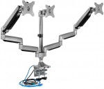 ICY BOX Triple-Monitorhalterung, IB-MS505-TI - silber