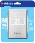 Verbatim Store 'n' Go USB 3.0 Portable Hard Drive 2TB Silver