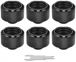 Thermaltake Pacific C-Pro G1/4 PETG 16mm OD 6 Pack - Black
