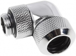 Alphacool Eiszapfen 13mm HardTube screw-on nozzle 90&deg; rotatable G1/4 - Chrome