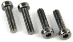 screw DIN 7984 M3 x 12 hexagon socket flat black nickel (4pcs)