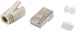 Equip Steckersatz Cat6a geschirmt RJ45 100Stk transp. Polybeutel