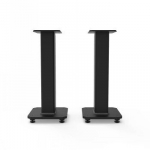 KANTO AUDIO 22" Tall Fillable Speaker Stands with Isolation Feet - Black (Pair)
