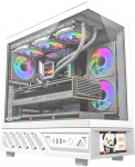 darkFlash DS950V computer case with display (white) + 6 fans