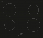 Bosch PUG61RAA5E black built-in 60cm induction hob, 4 zones