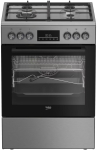Beko FBMA61330GXDTN Cooker, Gas Hob, Electric Oven, 60 cm, Silver