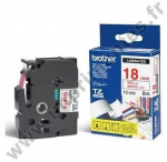 Brother TZe242 18mm Label Tape Red on White