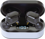 Platinet wireless earbuds Sport Vibe + charging station PM1050, black