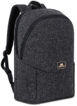 RIVACASE Anvik 15.6" laptop backpack, 15L, black, waterproof, pockets for 10.5" tablet and documents