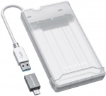 Graugear External 2.5" Drive Enclosure, 6 Gbps, Tool-Free