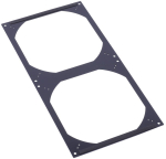 Alphacool Radiator 400mm fan cover 2x180/200mm - Black
