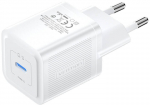 Wall charger, Vention, FEPW0-EU, USB-C, 20W, GaN (white)