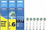 Oral-B Precision Clean Replaceable Toothbrush Heads | Heads | For adults | Number of brush heads included 6 | White