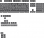 Glorious GPBT Basics Armor Grey ANSI Keycaps