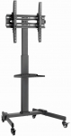 Gembird TV floor stand with caster wheels (tilt), 32-55-inch