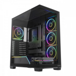 Modecom Case VOLCANO STELLAR PLUS ARGB MIDI 5F Black