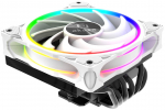 Akasa SOHO H6L M2 Low-Profile CPU Cooler, ARGB - 120mm, White