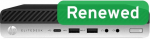 HP Renewed Grade A | EliteDesk 800 G3 DM | Intel Core i5 | i5‑7500 | 16 GB | SATA | 500 GB | Intel HD Graphics 630 | Win