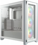 Corsair iCUE 4000X RGB Tempered Glass Mid-Tower ATX Case &mdash; White