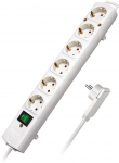 Brennenstuhl Comfort-Line Plus Steckdosenleiste, 6-fach - wei&szlig;