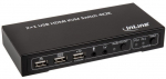 InLine KVM Switch, 2-Fach HDMI 4K2K mit Audio