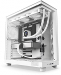 NZXT H Series H6 Flow Mid Tower ATX Case with 3 Fans - White