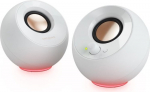 Creative Pebble SE RGB Stereo Speakers, White