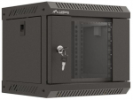 Lanberg Szafa instalacyjna rack wisząca 10 cali 4U 300x300 czarna