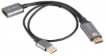 Lanberg Adapter HDMI(M)-Display port(F)4K 20 AD-HD-DP-0