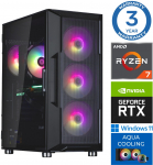 INTOP AQUA Ryzen 7 7700X 16GB DDR5 2TB SSD M.2 NVME+2TB RTX5050 8GB WIN11