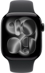 Apple Watch Series 11 Gray Aluminum 42mm Sport Band Black S/M