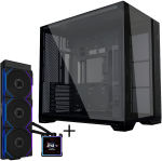 Lian Li O11 Vision Compact Case Bundle + HydroShift II LCD-S 360TL AiO - black