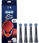 Oral-B iO Kids Spiderman replacement brush heads, 4 pcs