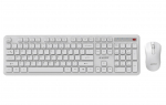 Gembird KBS-WPS-01 Slim Pro Business wireless desktop set, white, US layout