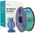 Sunlu PLA+ Silk Tri-Color Filament (Blue-Green-Purple)