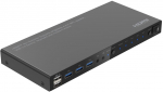 MicroConnect 4K@60Hz HDMI KVM switch, 4x1 4:4:4, USB 3.0