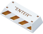 Keychron Enter Aluminum Alloy Artisan Keycap (white/orange)