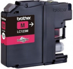Brother LC-123M Toner Magenta 600 Pages