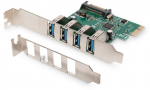 DIGITUS 4-Port USB 3.0 PCI Express Card
