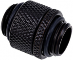 Alphacool Eiszapfen double rotary adapter G1/4 M to G1/4 M - black